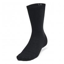 Under Armour Essential Unisex 6-Pack Crew Socks - Black / Grey