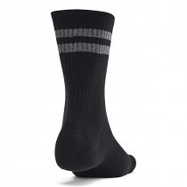 Under Armour Essential Unisex 6-Pack Crew Socks - Black / Grey - L