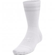 Under Armour Essential Unisex 6-Pack Crew Socks - White / White / Halo Grey - M