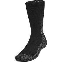 Under Armour All Weather Wool Boot Socks - Black / Grey