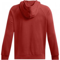 Under Armour Mens Rival Fleece Antler Hoodie - Earthen Orange / Dark Maroon - M