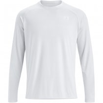 Under Armour Mens Fish Elite Long Sleeve - White / Halo Grey - M