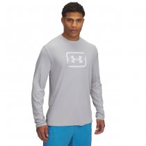 Under Armour Mens Fish Pro Chill Tackle Box Long Sleeve - Mod Grey / White - M