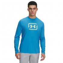 Under Armour Mens Fish Pro Chill Tackle Box Long Sleeve - Ether Blue / Sonic Yellow - 3XL