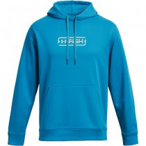 Under Armour Mens Fish Pro Terry Hoodie - Ether Blue / Halo Grey - 3XL