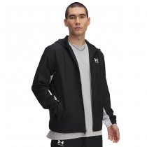 Under Armour Rival Woven Windbreaker - Black / White - 2XL