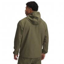 Under Armour Rival Woven Windbreaker - Marine OD Green / Black - 2XL