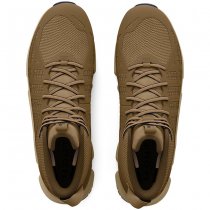 Under Armour Mens Micro G Strikefast Mid Tactical Shoes - Brown / City Khaki / Navy Blue - 11