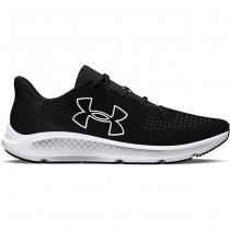 Under Armour Mens Charged Pursuit 3 Big Logo Running Shoes - Black / White - 12.5