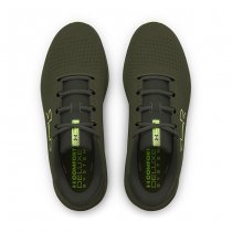 Under Armour Mens Charged Pursuit 3 Big Logo Running Shoes - Olive / Baroque Green / Morph Green - 10