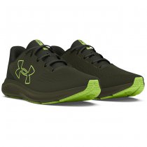 Under Armour Mens Charged Pursuit 3 Big Logo Running Shoes - Olive / Baroque Green / Morph Green - 8