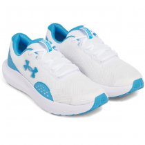 Under Armour Mens Surge 4 Running Shoes - White / Ether Blue - 14