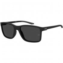 Under Armour Hustle XL Sunglasses - Matte Black - Grey
