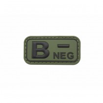 Pitchfork Blood Type B NEG Patch - Olive