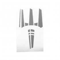 Pitchfork The Trident Sticker - Urban Grey