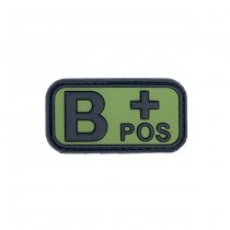 Pitchfork Blood Type B POS Patch - Green