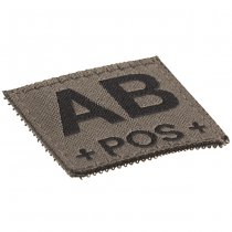 Clawgear AB Pos Bloodgroup Patch - RAL 7013