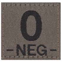 Clawgear 0 Neg Bloodgroup Patch - RAL7013