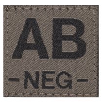 Clawgear AB Neg Bloodgroup Patch - RAL 7013