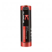 Klarus 14500 Battery 3.7V 750mAh Micro-USB