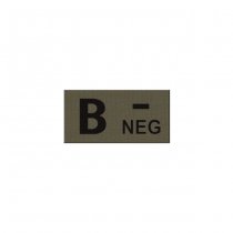 Pitchfork B NEG Blood Type IR Patch - Ranger Green