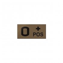 Pitchfork O POS Blood Type IR Patch - Coyote