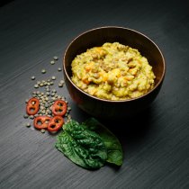 REAL Full Meal Couscous with Lentils and Spinach