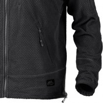 Helikon Alpha Tactical Grid Fleece Jacket - Black - S