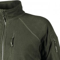 Helikon Alpha Tactical Grid Fleece Jacket - Olive - XS