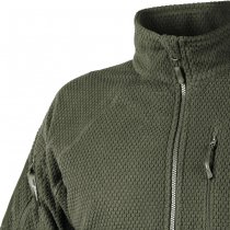 Helikon Alpha Tactical Grid Fleece Jacket - Olive - L