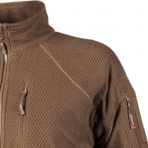 Helikon Alpha Tactical Grid Fleece Jacket - Coyote - XS