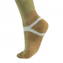 Helikon Merino Socks - Olive Green / Coyote - M