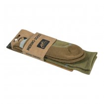 Helikon Merino Socks - Olive Green / Coyote - M