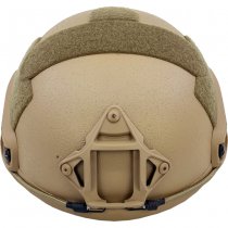 Pitchfork FAST Ballistic Combat Helmet High Cut - Coyote - Deluxe - L/XL