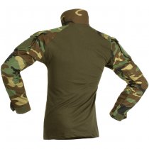 Invader Gear Combat Shirt - Woodland - S