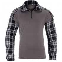 Invader Gear Flannel Combat Shirt - Black - XL