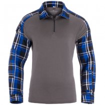 Invader Gear Flannel Combat Shirt - Blue - S