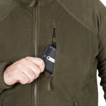 Helikon Alpha Tactical Grid Fleece Jacket - Navy Blue - S