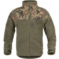 Helikon Polish Infantry Fleece Jacket - Black / PL Woodland - 3XL