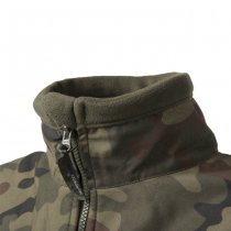 Helikon Polish Infantry Fleece Jacket - Black / PL Woodland - 3XL