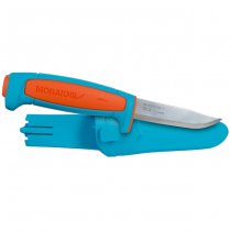 Morakniv BASIC 511 Limited Edition 2018 - Carbon Steel - Light Blue / Orange