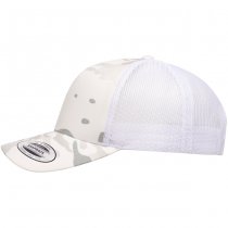 Flexfit Multicam Retro Trucker Snapback Cap - Multicam Alpine / White