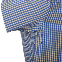 Helikon Covert Concealed Carry Short Sleeve Shirt - Royal Blue Checkered - XS