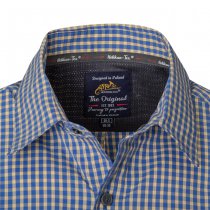 Helikon Covert Concealed Carry Short Sleeve Shirt - Royal Blue Checkered - 2XL