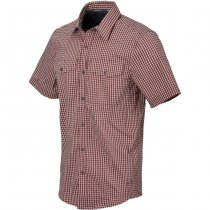 Helikon Covert Concealed Carry Short Sleeve Shirt - Dirt Red Checkered - M