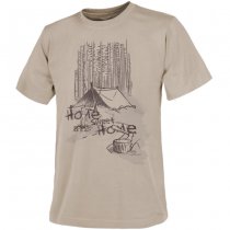 Helikon T-Shirt Home Sweet Home - Khaki - S