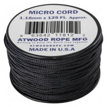 Atwood Rope Micro Cord 125ft - Black