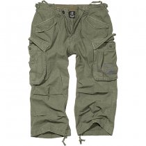 Brandit Industry Vintage 3/4 Shorts - Olive - XL