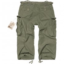 Brandit Industry Vintage 3/4 Shorts - Olive - XL