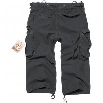 Brandit Industry Vintage 3/4 Shorts - Black - 2XL